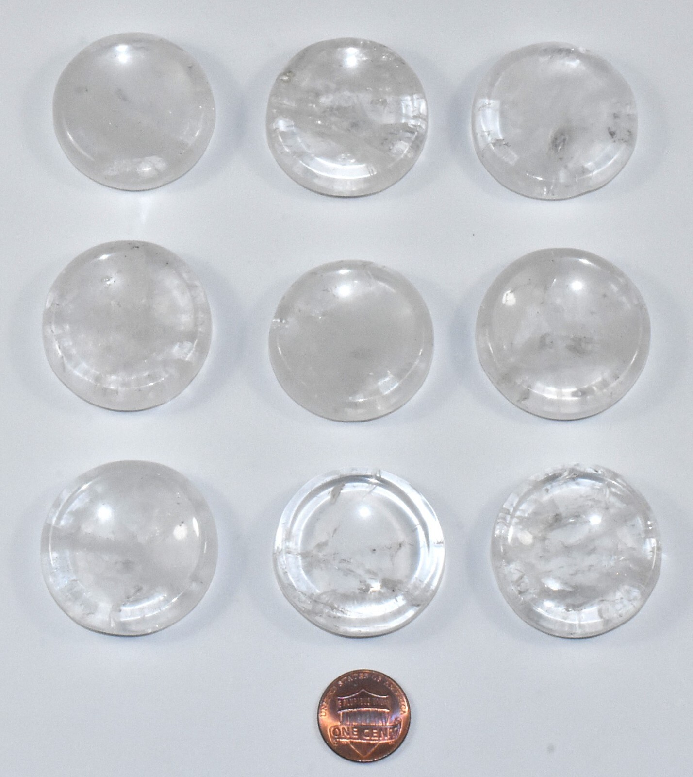 35mm Clear Quartz Stand for Sphere Egg Polished Natural Mineral India 1, 2, 5PCs