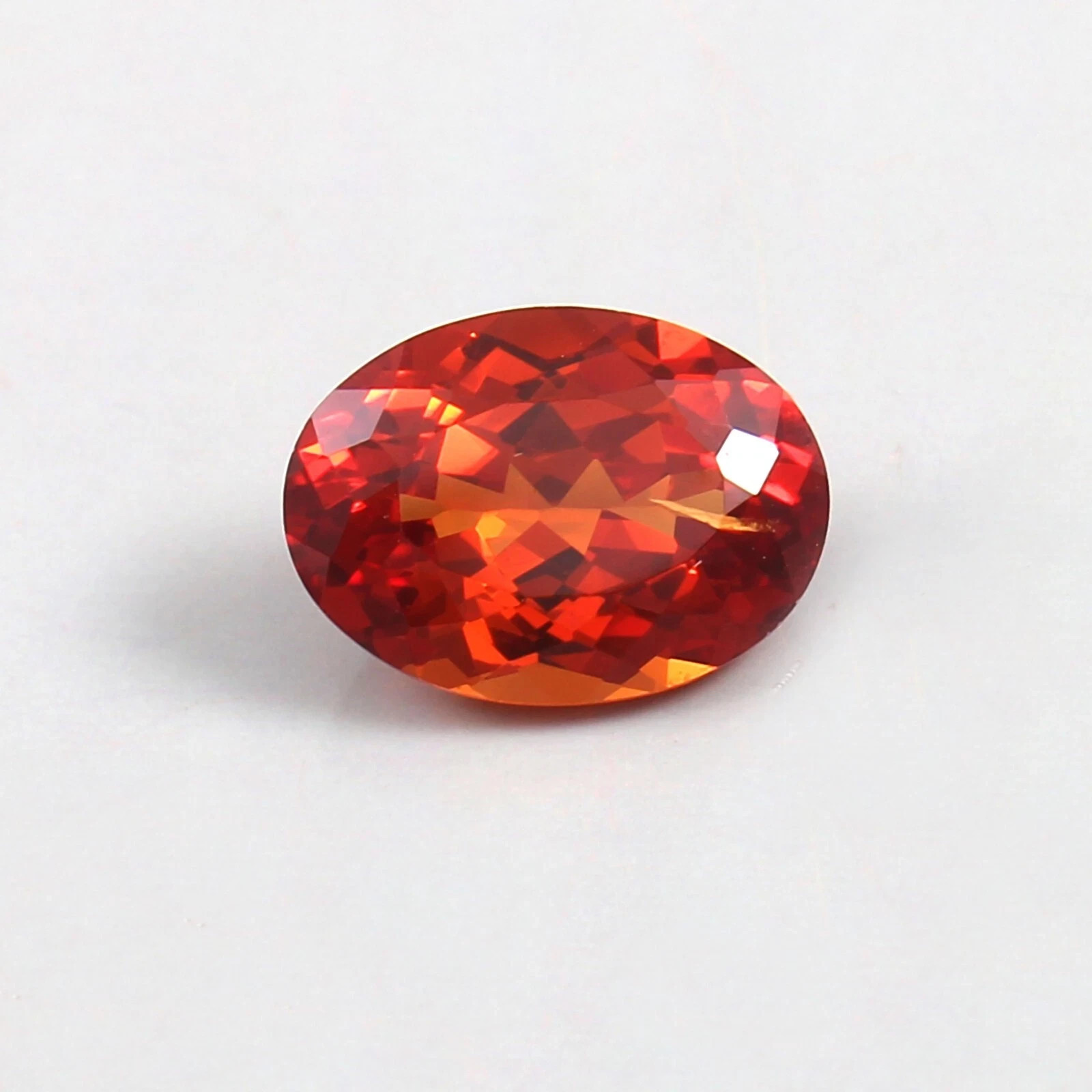 9.50 Ct Flawless Ceylon Padparadscha Sapphire Oval Loose Gemstone 14×9.8×7.4 mm