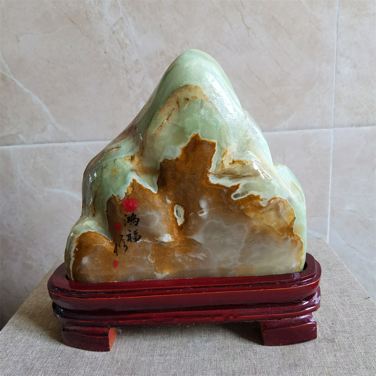 5.5 LB Natural colorful Afghan jade display articel healing A681