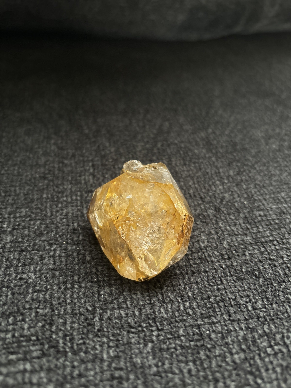 Herkimer Diamond Quartz Crystal “Golden Healer, Rider” 2in x 1.75in, 2.4oz