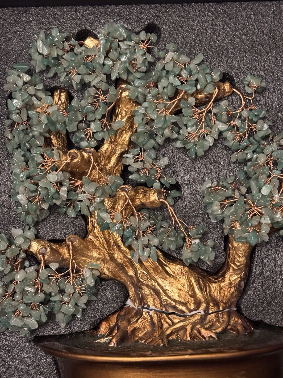 GEMBOURY Natural Aventurine (1,251 Gemstone Count) Chakra Crystal Tree (Broken)