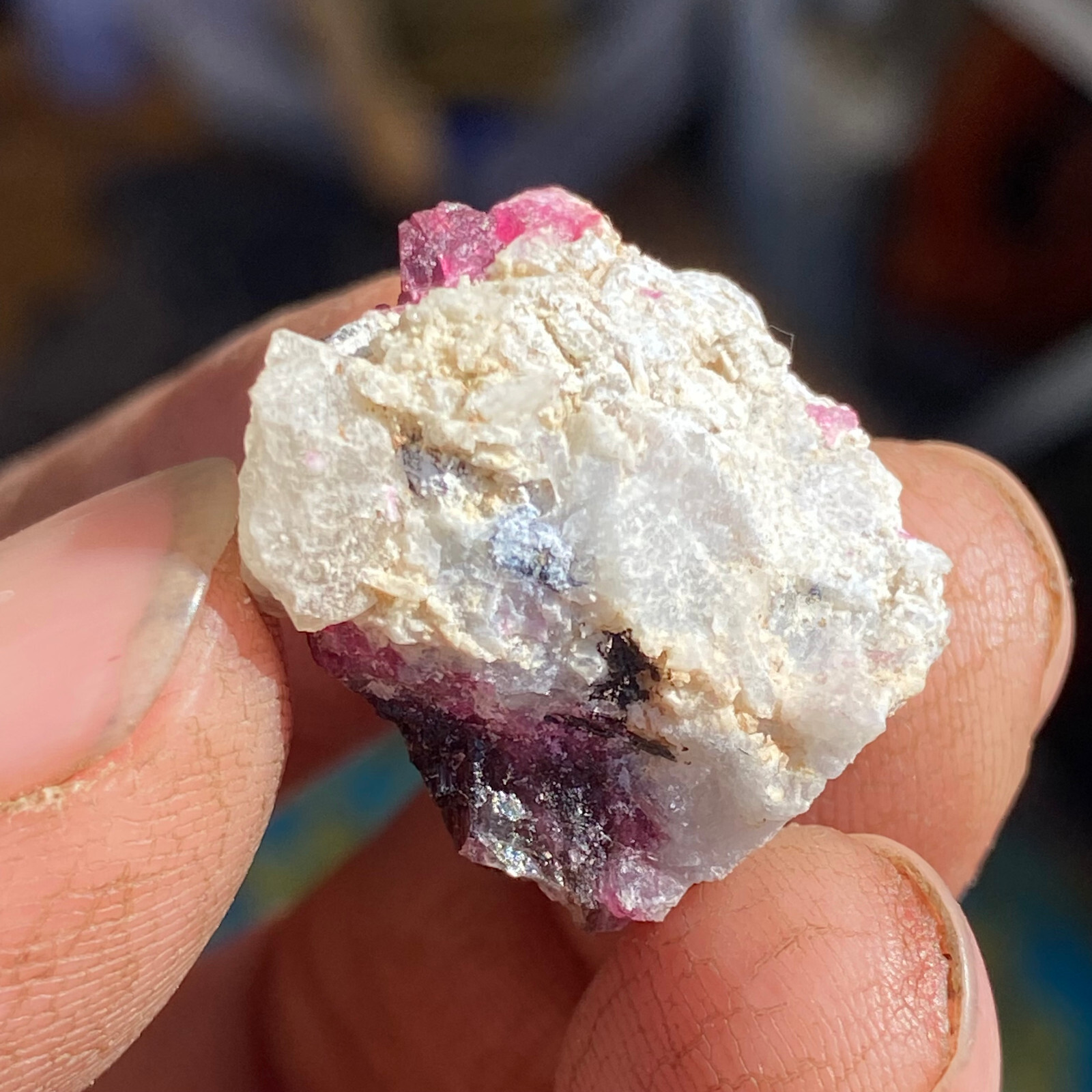 7.0g Natural Pink Tourmaline Crystal Cluster Rough Gem Mineral Specimen