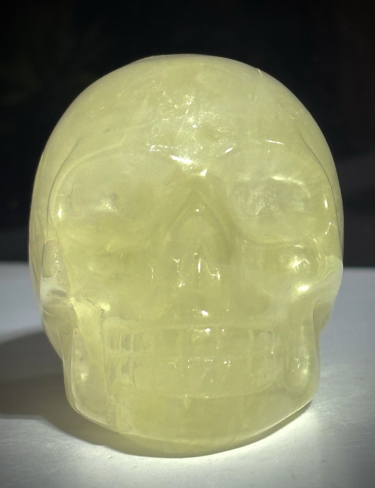 Lemon Citrine Crystal Skull Beautifully Carved And Polished Quartz Gem Stone
