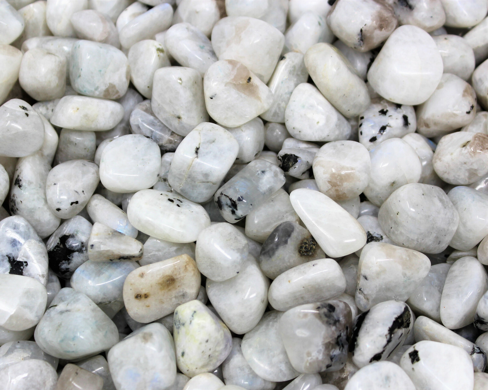 Rainbow Moonstone 1 MEDIUM/LARGE Tumbled Stone Crystal Healing (0.75″ – 1″)