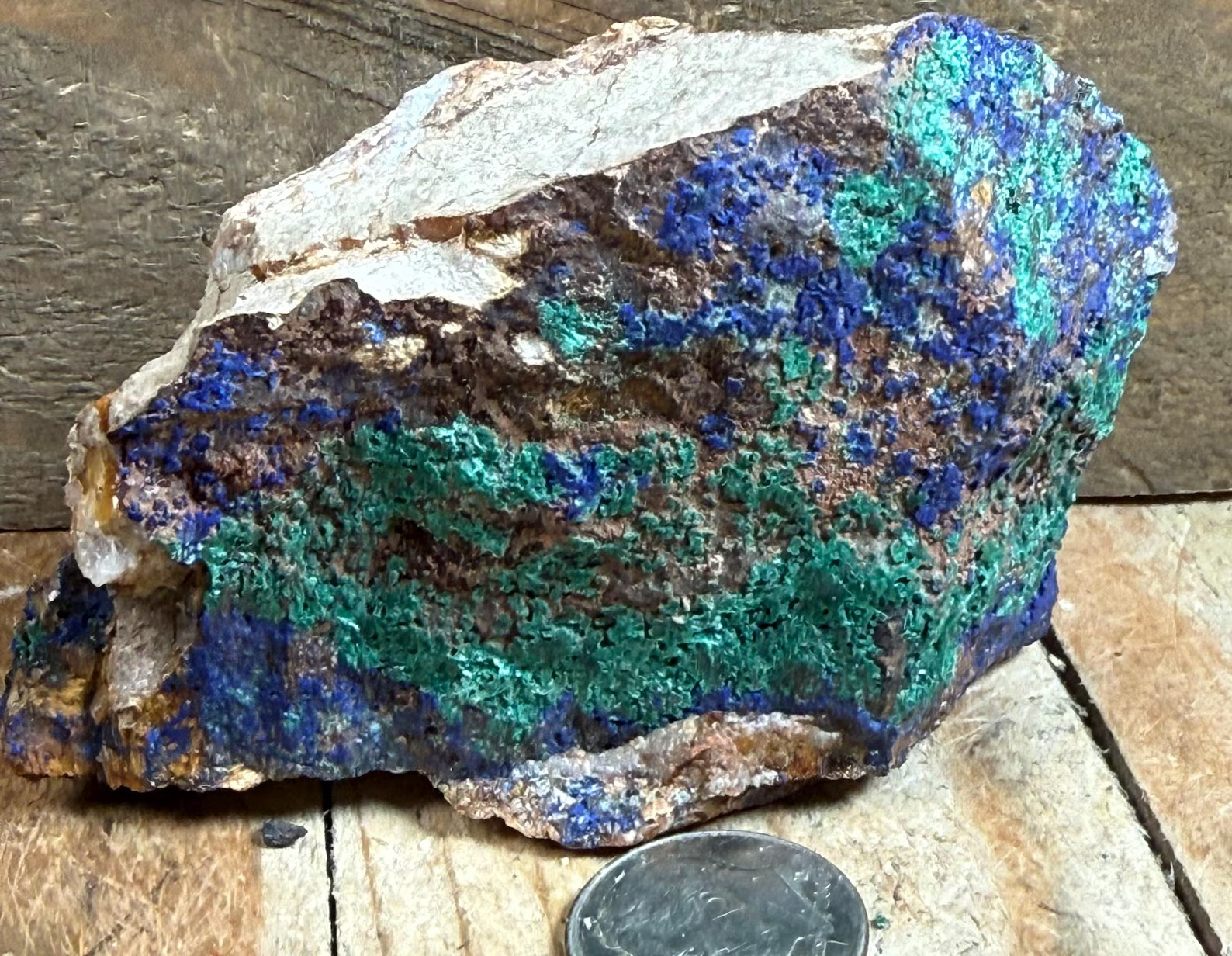 3.4″ Brilliant Azurite Crystal Specimen