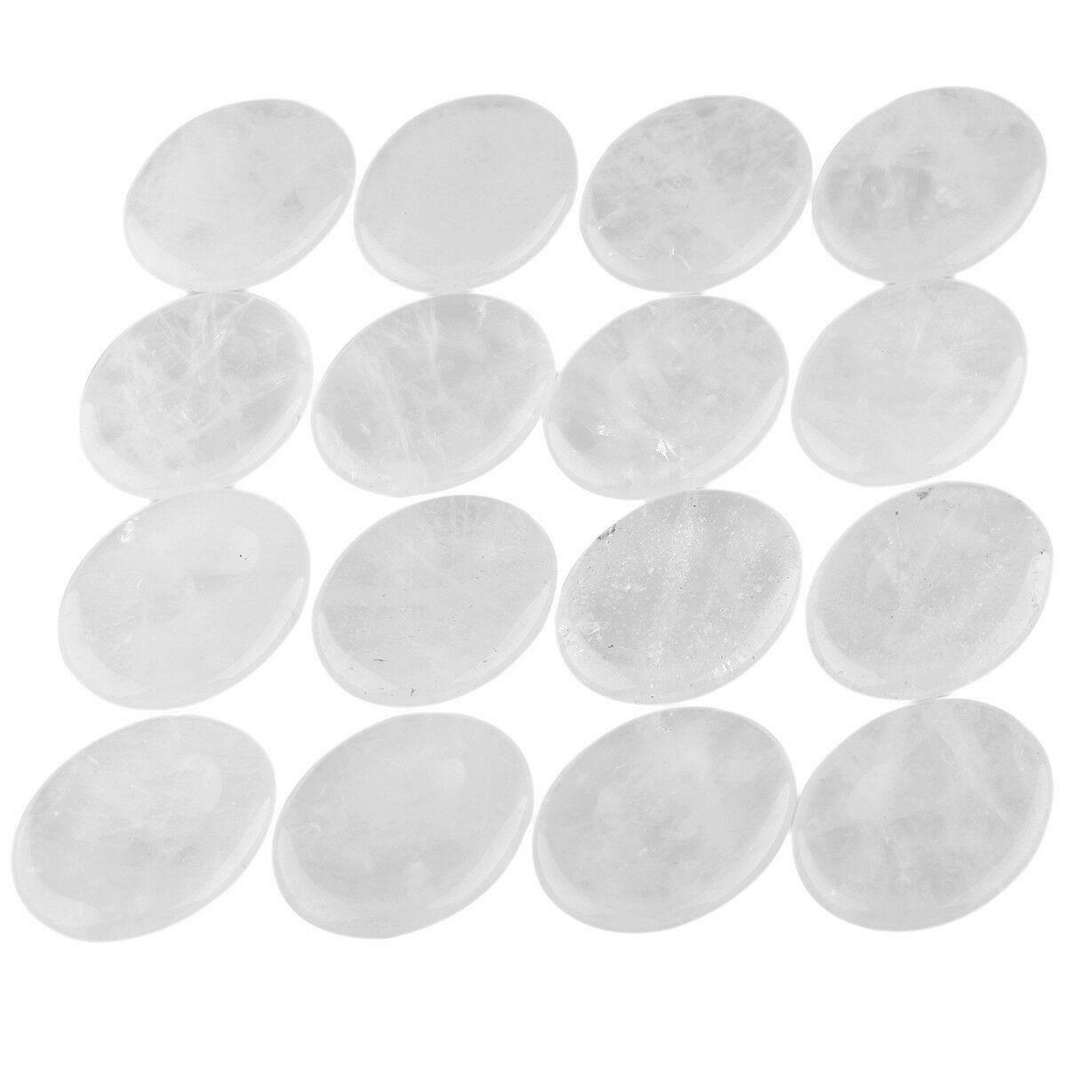 Healing Crystal Oval Thumb Worry Stone Pocket Palm Stone Chakra Reiki Meditation