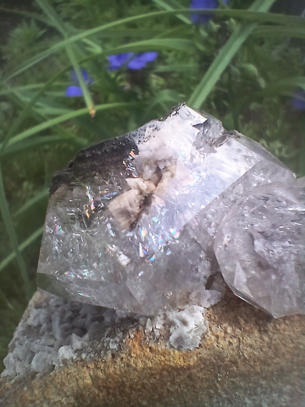 NY Herkimer 💎s Associated W/ Dolomite And Calcite On Matrix