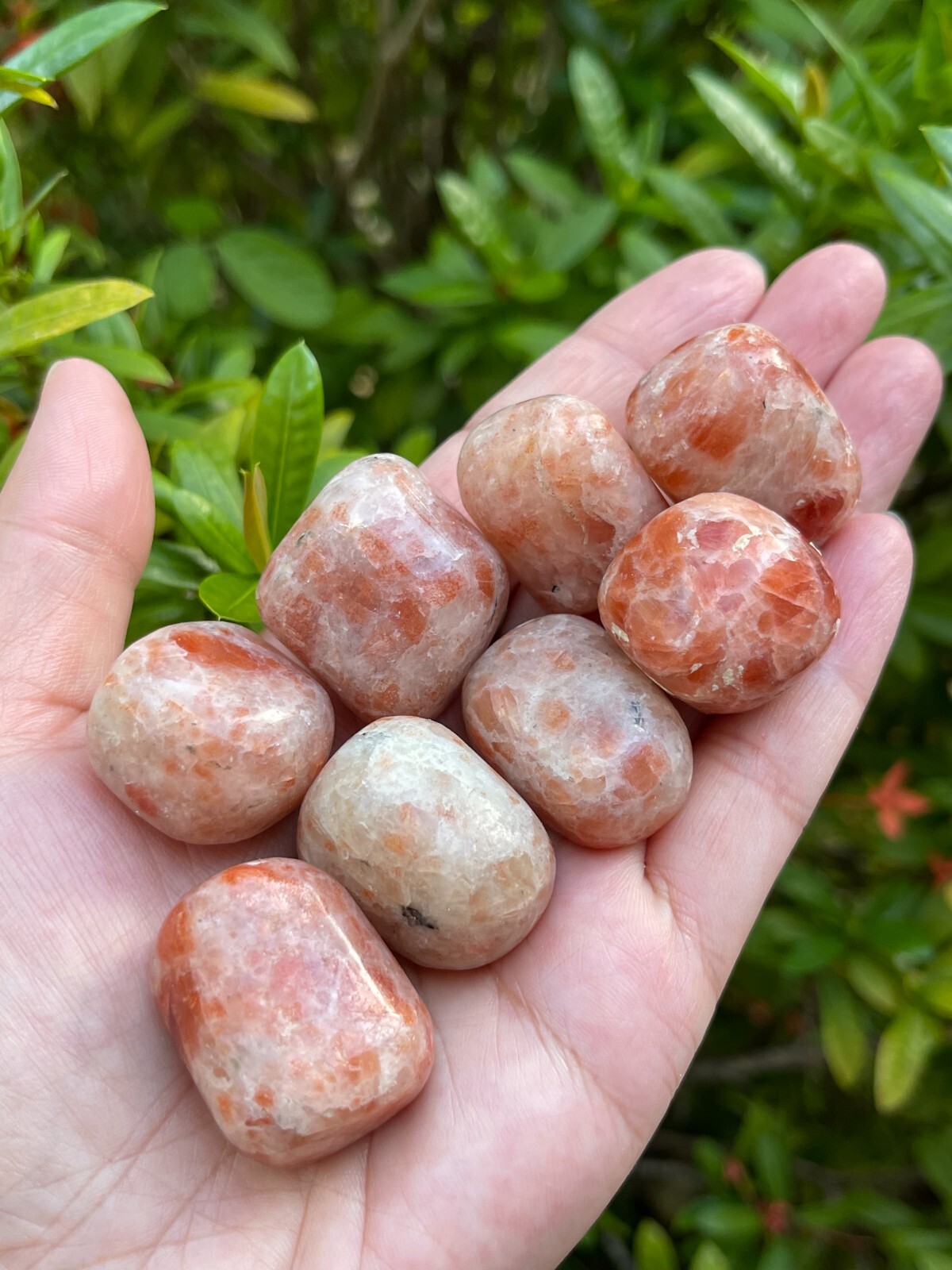Grade A++ Sunstone Tumbled Stone, 1-1.25″ Tumbled Sunstone, Pick How Many