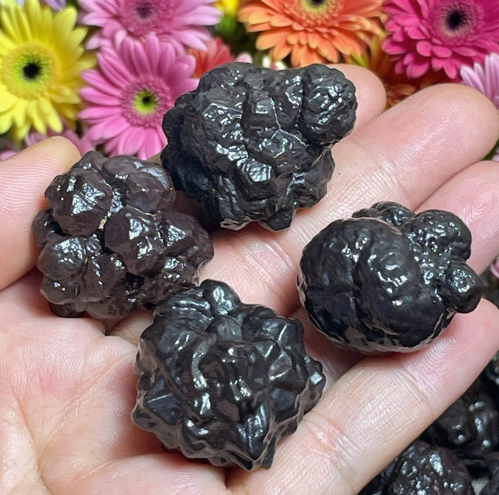 4 PCS Prophecy Stone Egypt , Prophecy Hematite , Pseudomorph , Energy Crystal