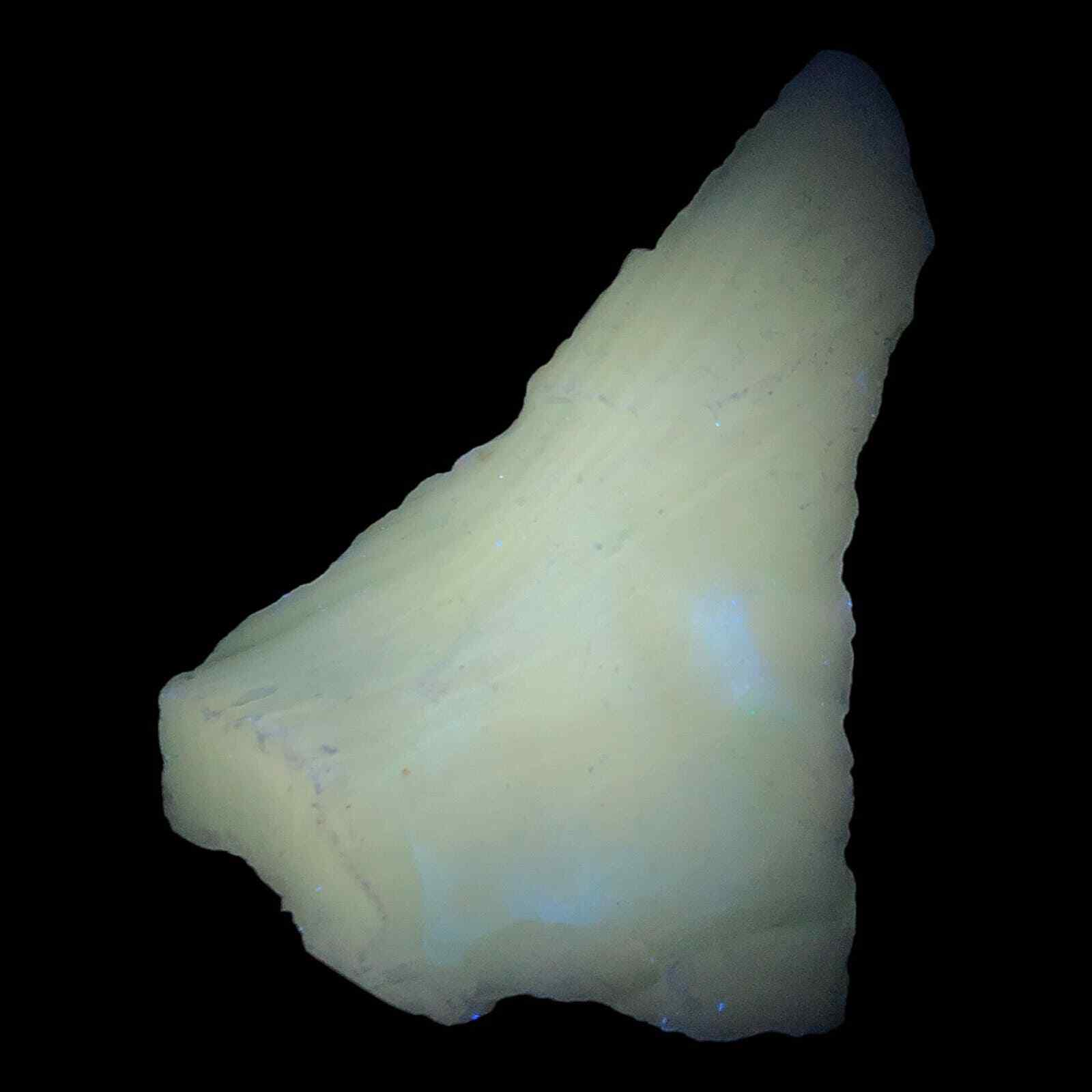 Milk Glass Blue Art Glass Cullet Layered Manganese Slag Glass #4GX67