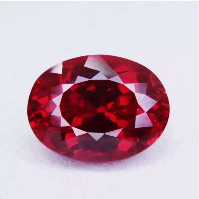 Natural Ruby Eye Clean Mozambique 9.55 Ct Oval Cut Certified Loose GGI Gemstone