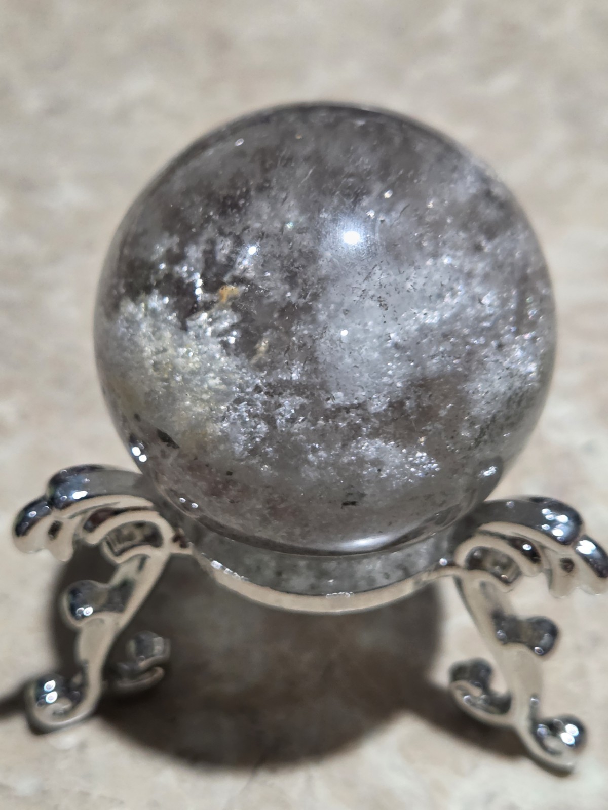 Crystal Red Garden Quartz Sphere