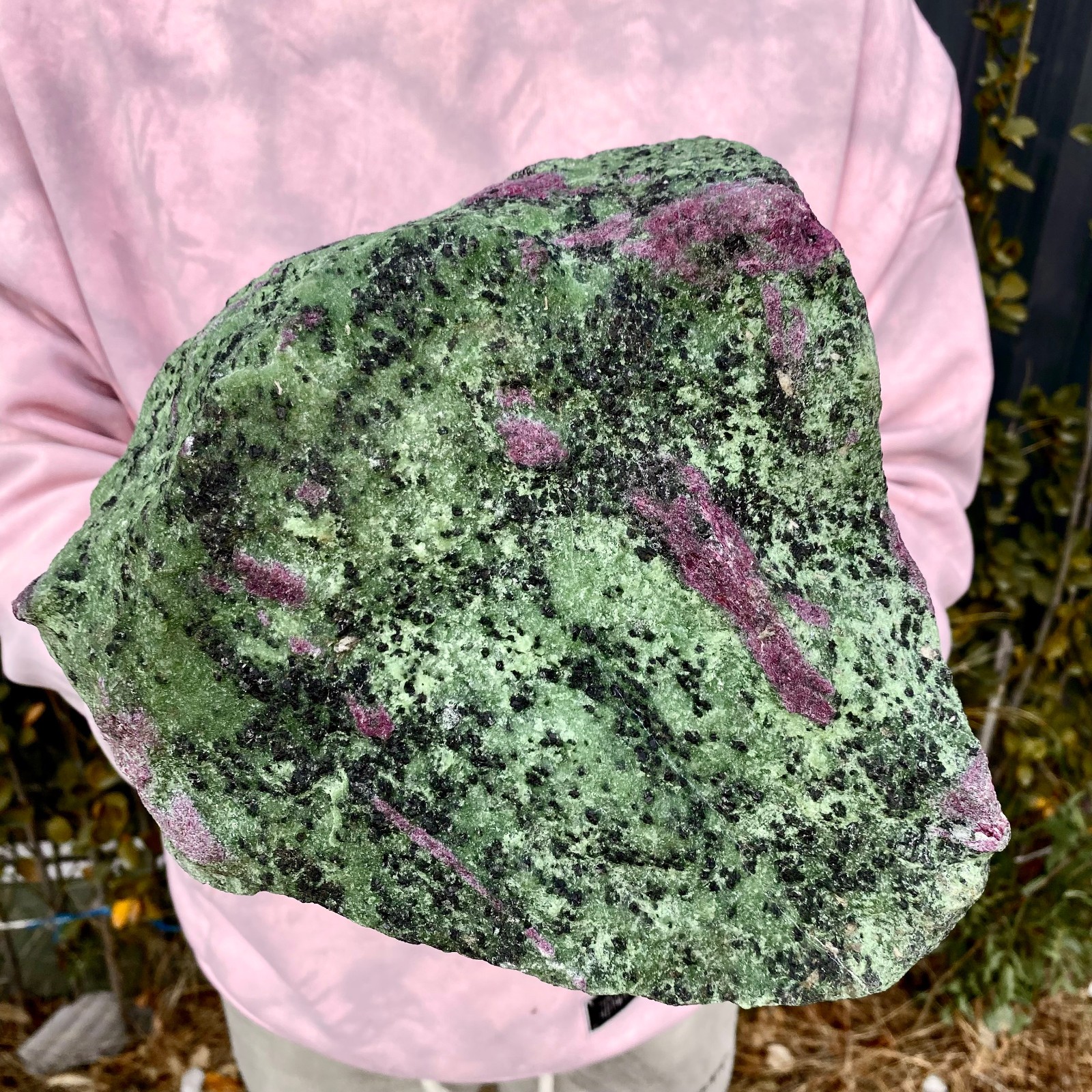 14.41LBNatural green Ruby zoisite (anylite) crystal Chakra mineral Healing Energ