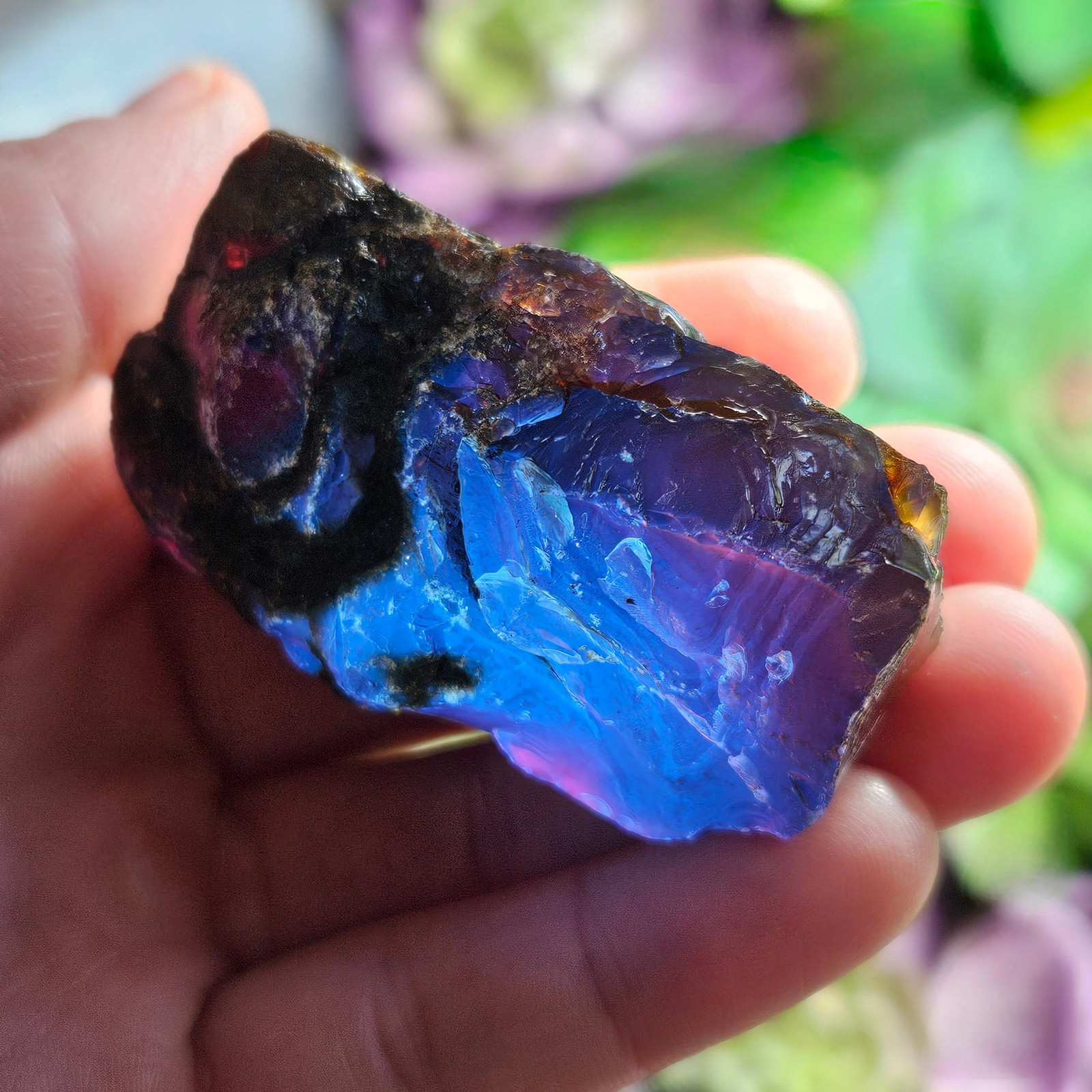 Blue Amber Specimen