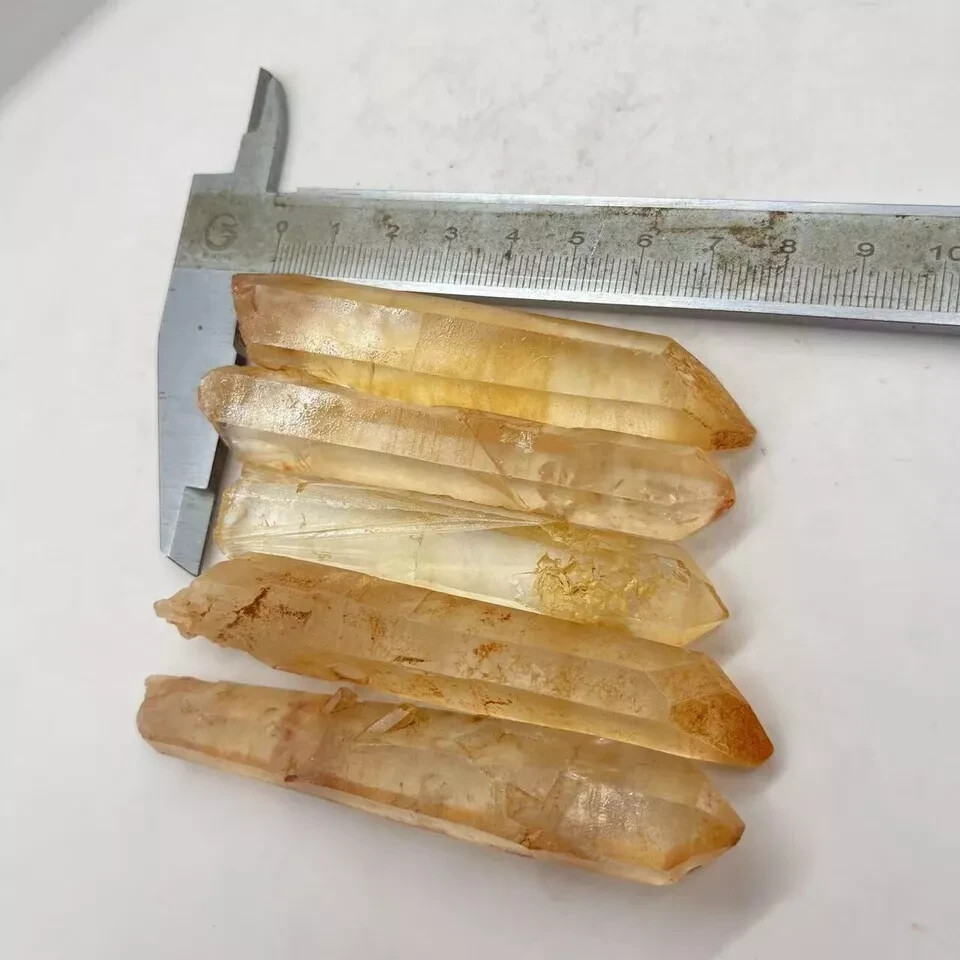 290g 10pcs Natural rough quartz crystal single point mineral specimens D87