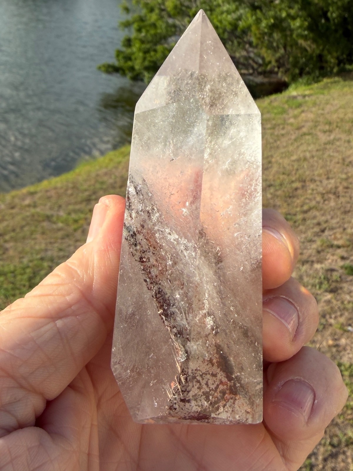 Garden Quartz Tower Crystal Point Gemstone 3.75″ 211 grams