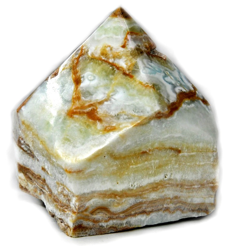 Caribbean Calcite w Aragonite Polished Point 2-3″ Crystal- Each Varies Naturally
