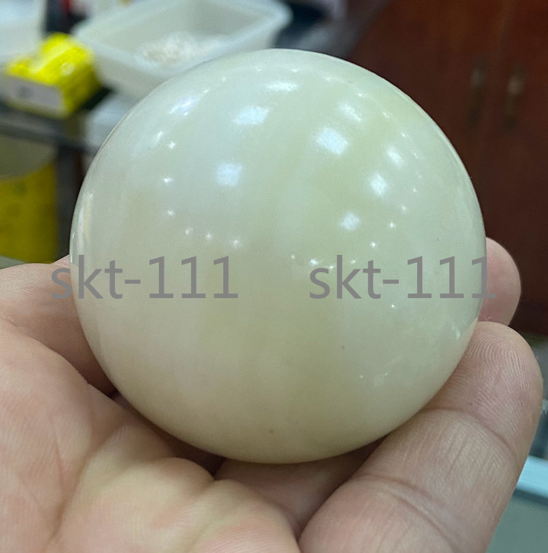 53mm Natural white Afghan jade Quartz CRYSTAL SPHERE BALL Healing rock