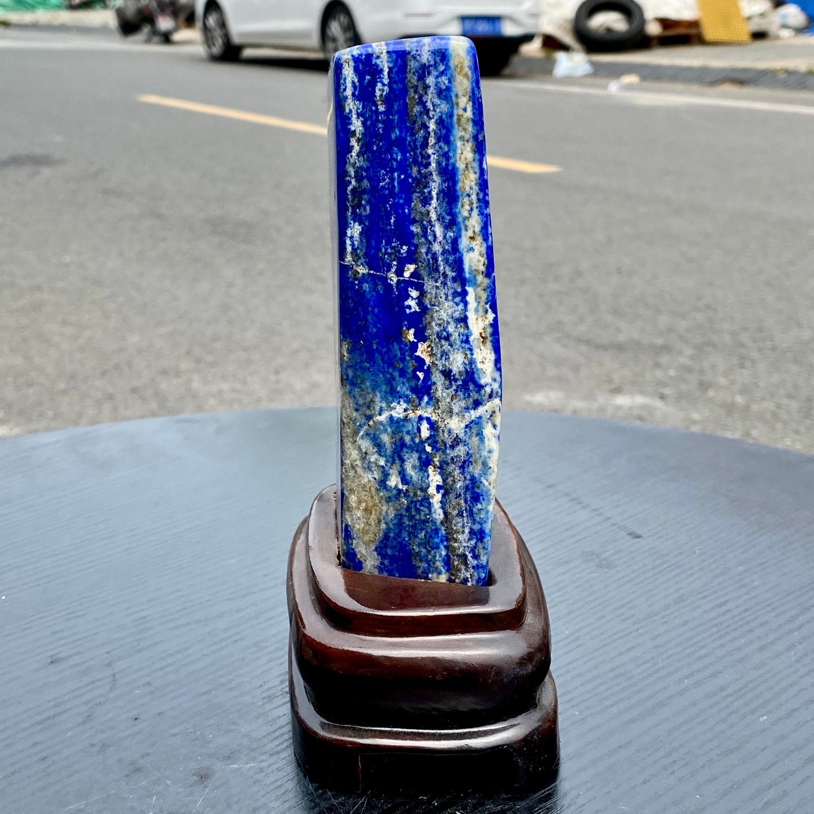 3.1LB Lapis Lazuli Freeform Polished Rough Healing Crystal Specimen Stone