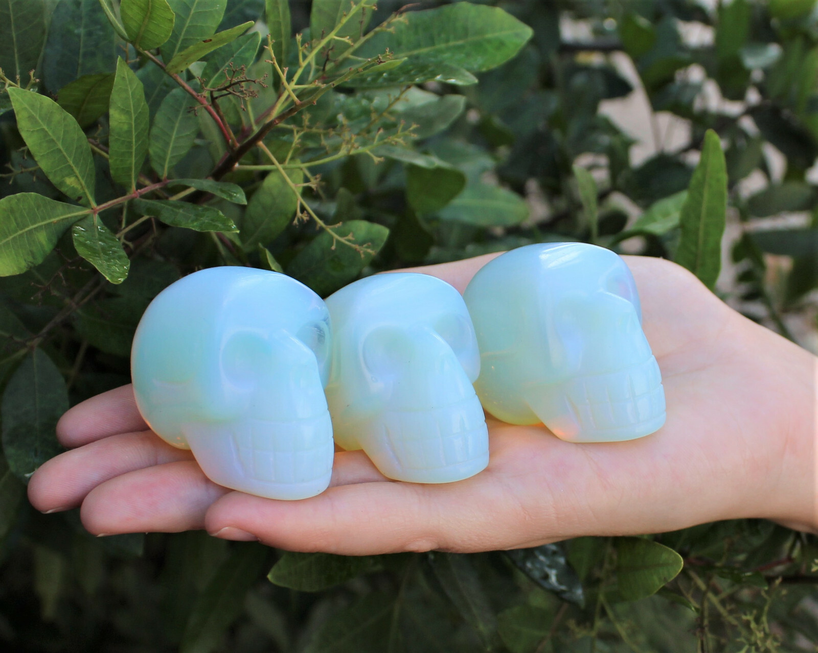 Opalite Crystal Skull, 2″ (Crystal Healing, Stone Statue, Reiki, Opalite Skull)
