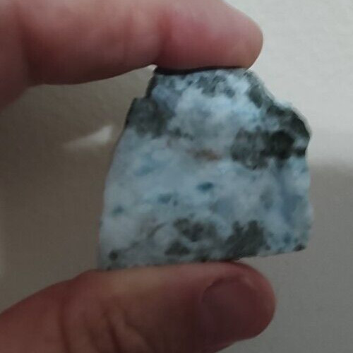 Larimar Atlantis Dolphin Stone Natural Authentic Slab Rough Blue Gem Stone 22 gr