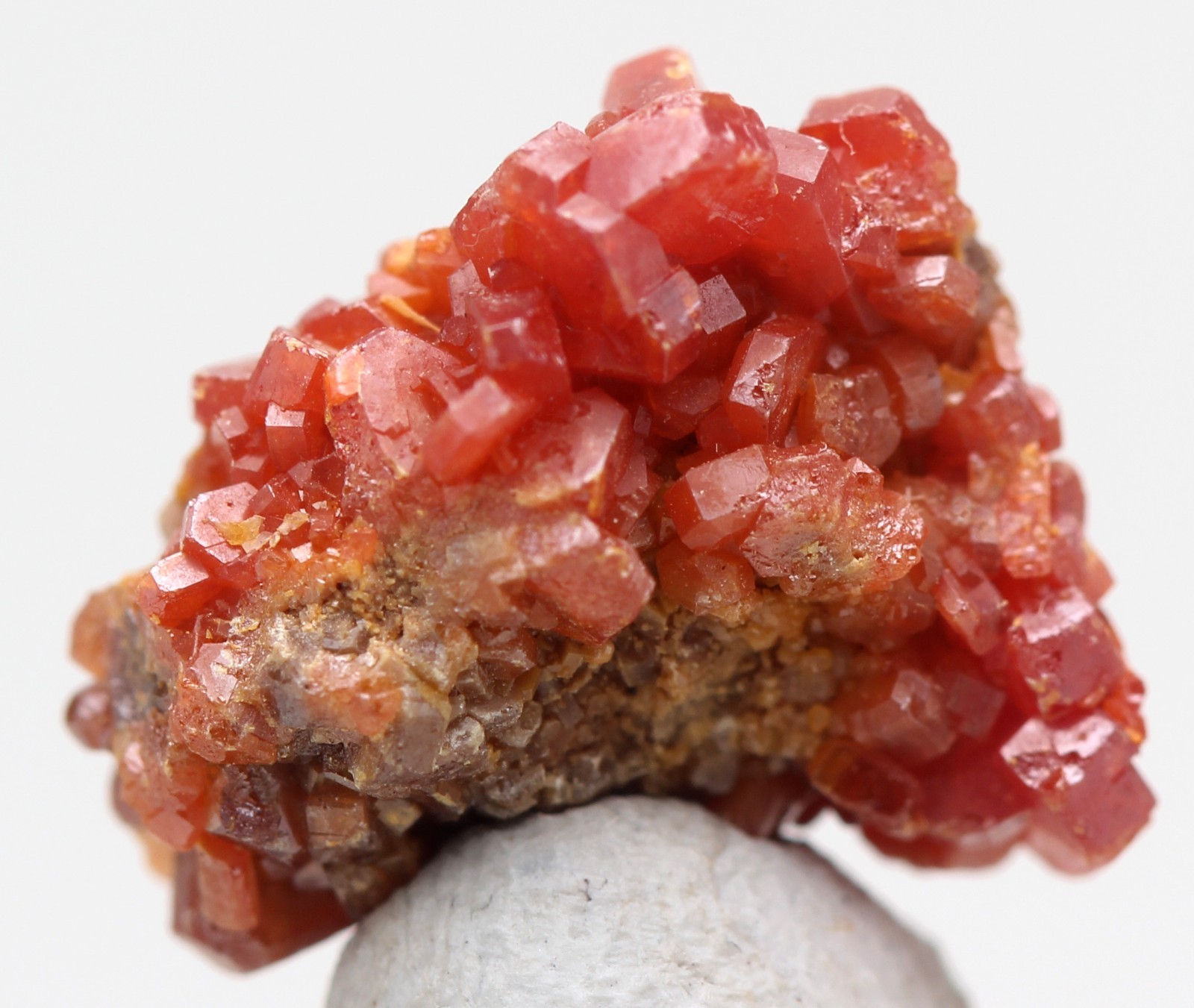 VANADINITE Crystal Mineral Specimen Cluster Matrix Gemstone Natural Red MOROCCO