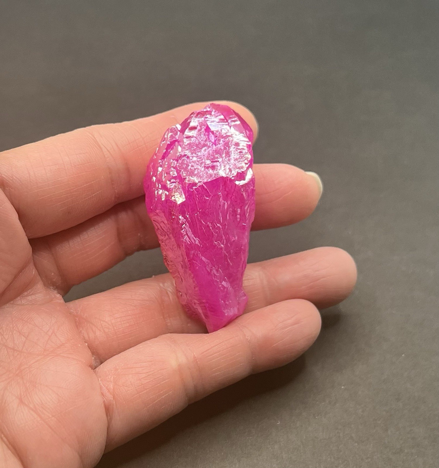 Pink Aura Genuine Quartz 34g
