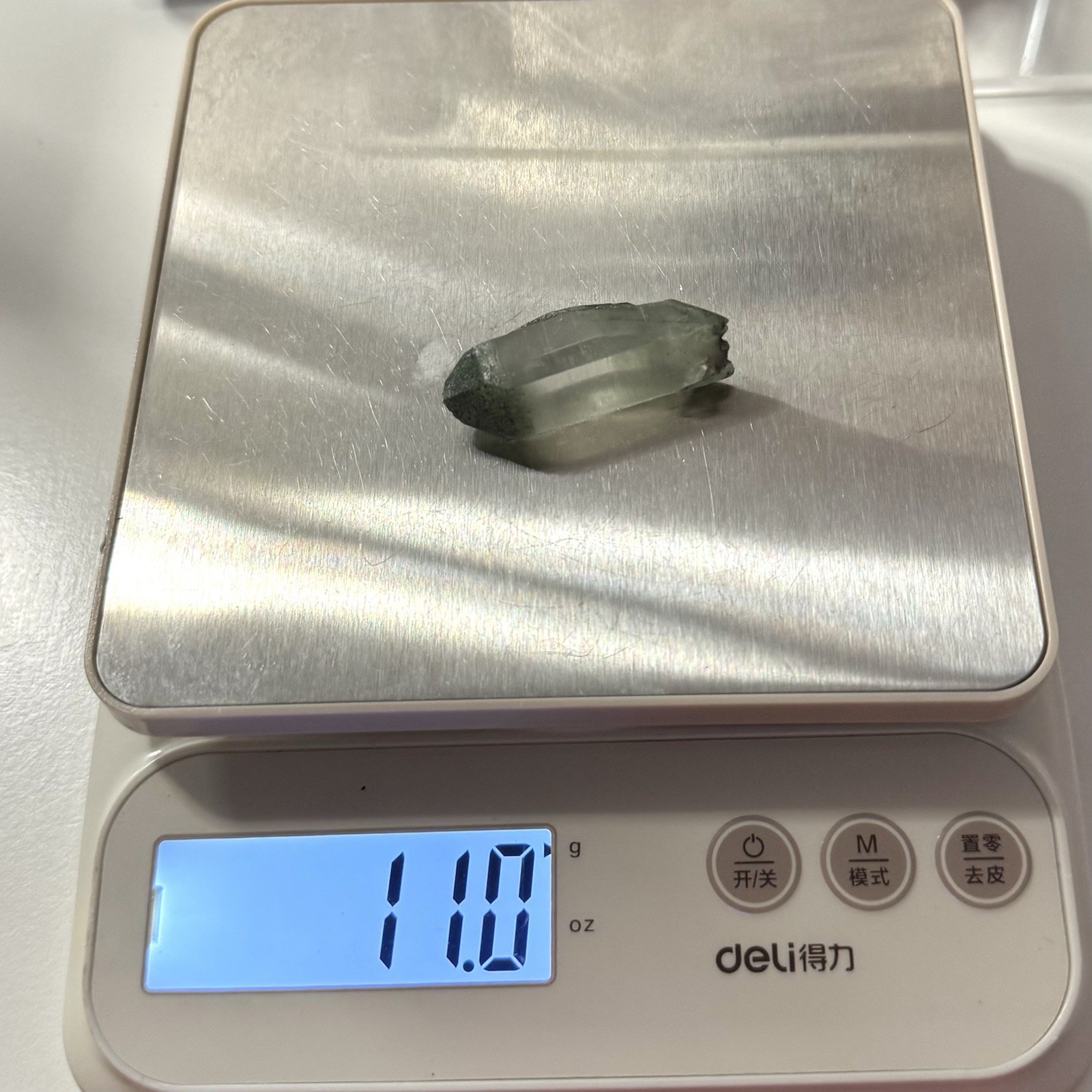 “Green Forest Canyon”Hashupi Himalaya Floater Silver-sand Phantom Quartz Crystal