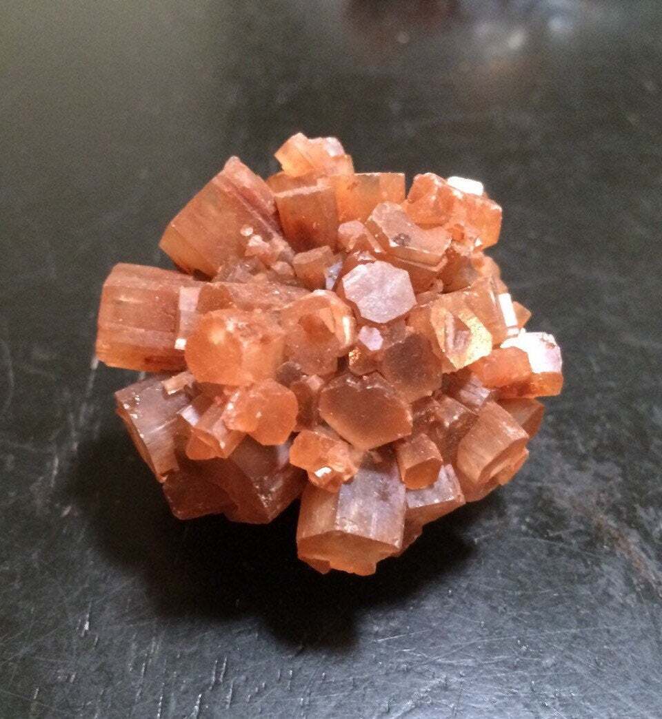 Raw Aragonite Star Cluster (0.5″ – 6″) Natural Red Aragonite Cluster Morocco