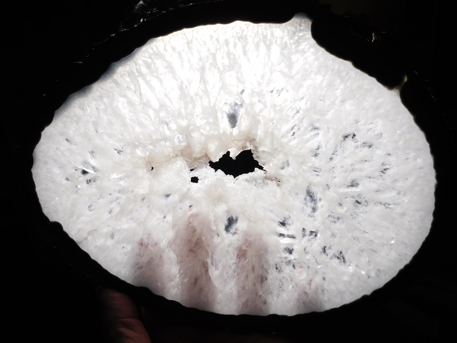 BIG! Translucent Polished Quartz Crystal NODULE Slice or Slab Brazil 1044gr
