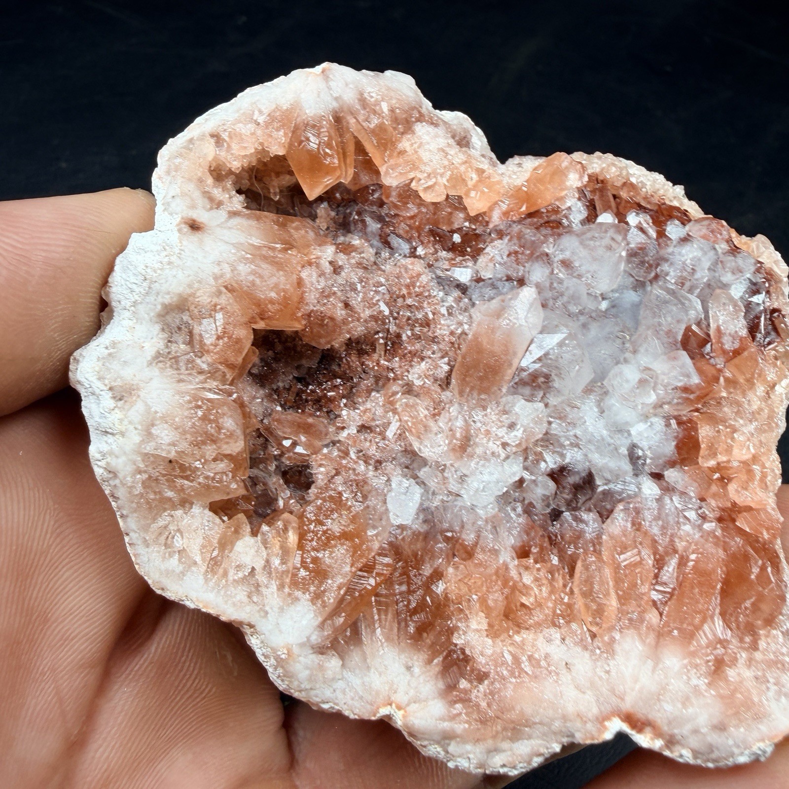 Pink Amethyst Quartz Crystal from Geode Patagonia, Argentina *Video*