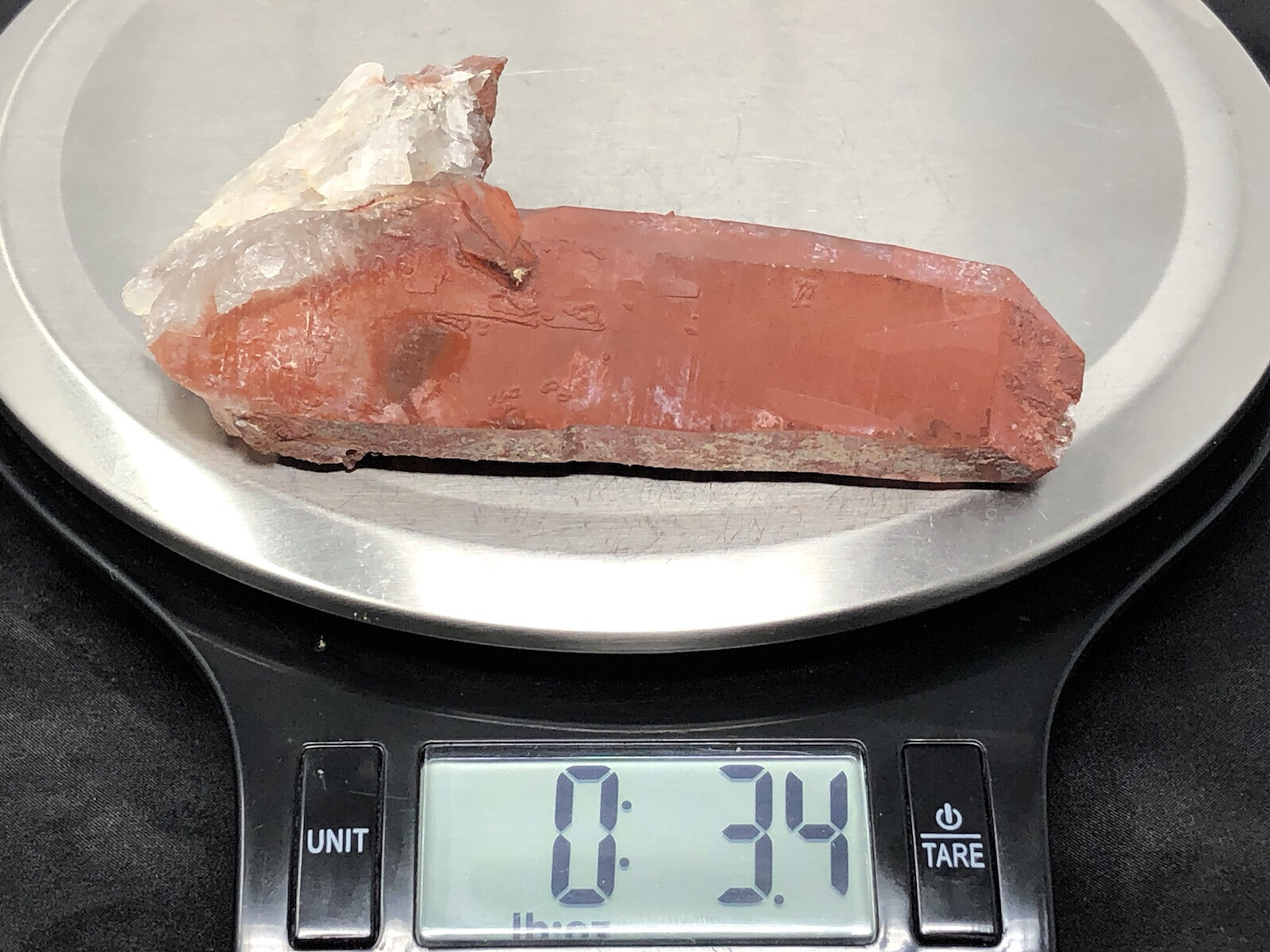 Red Quartz Tabular Wand Crystal Cluster Point Morocco 3.4oz N34