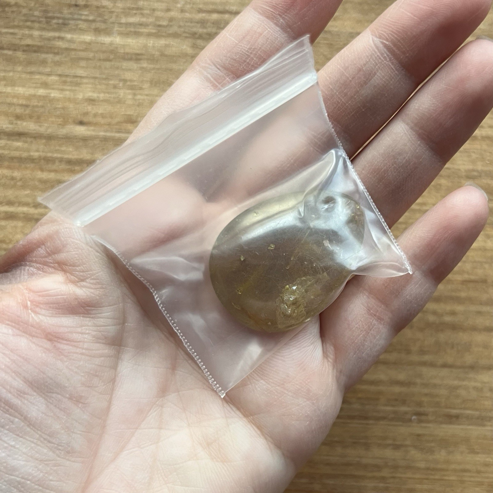 Golden Rutile Quartz With Moving Rutile Inclusion