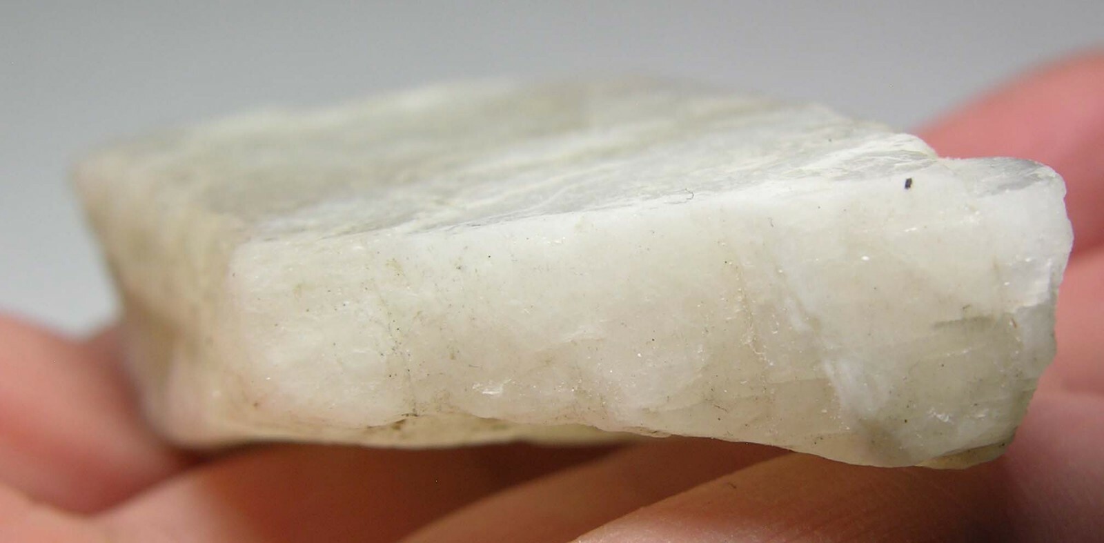 #11 Sri-Lanka 240.00ct 100% Natural Rough White MoonStone Specimen 48.00g 70mm