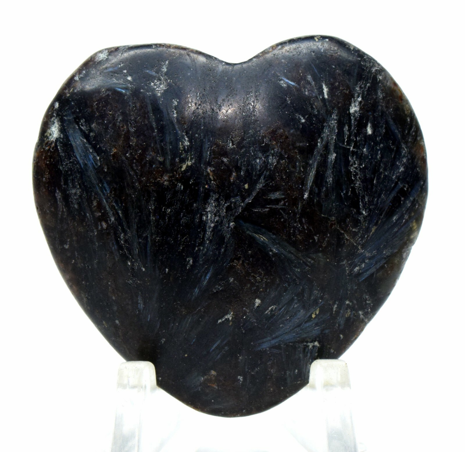39mm Astrophyllite Heart Natural Sparkling Gemstone Crystal Mineral Russia (1PC)