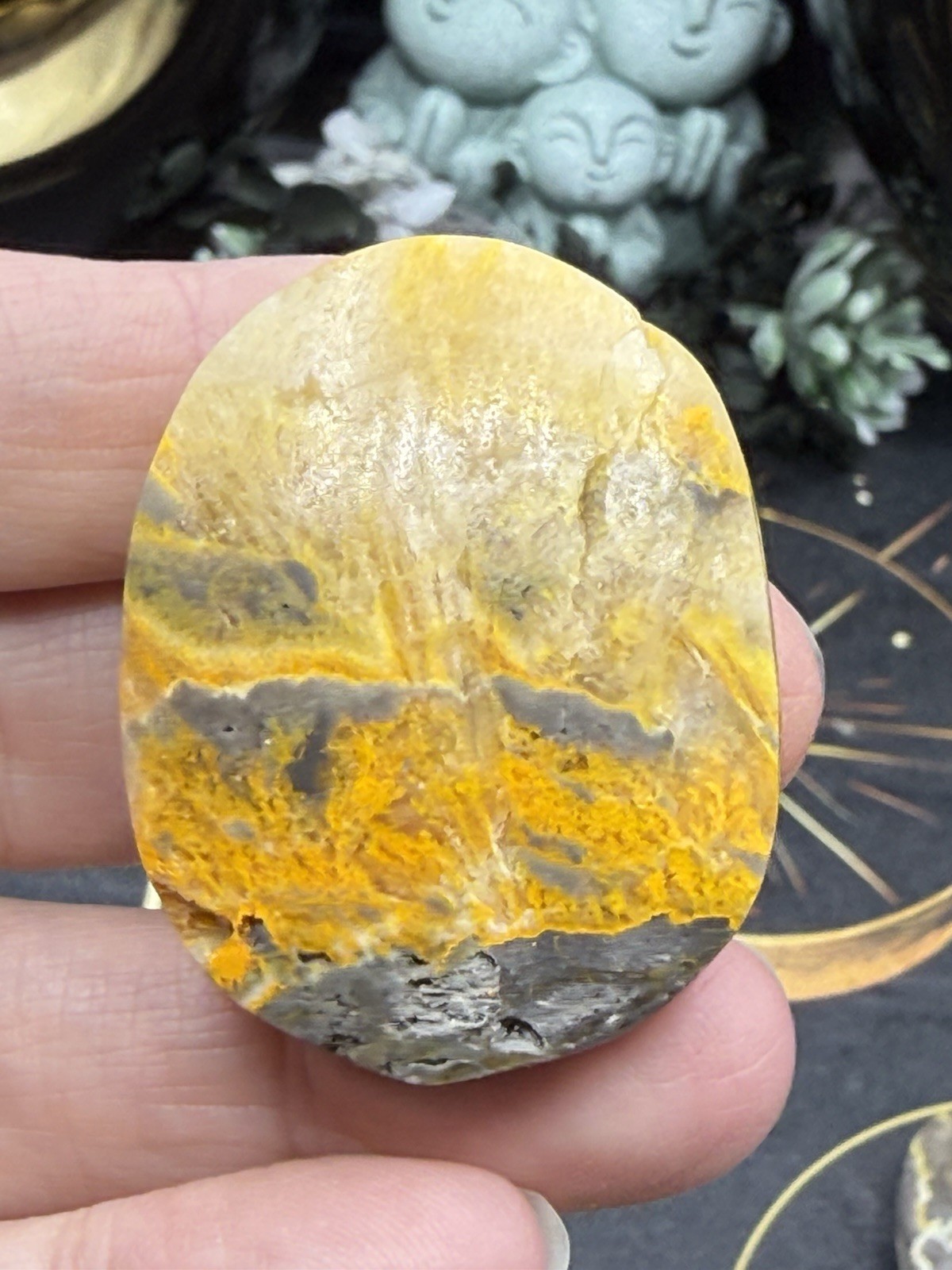 Natural Bumblebee Jasper Palms Druze vugs raw Free shipping