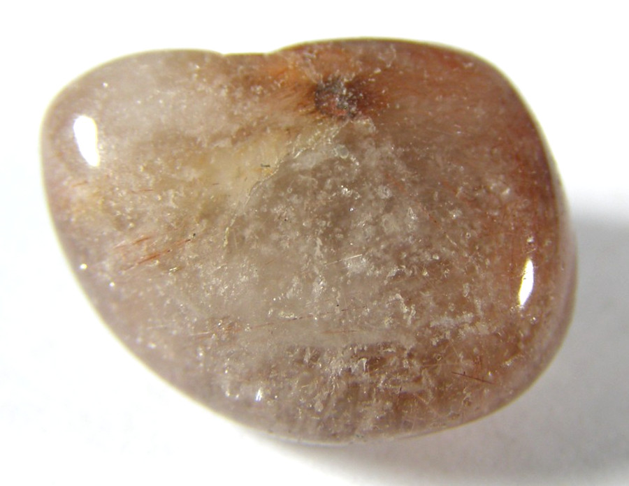 RED RUTILE QUARTZ TUMBLESTONE 1.7 x 1.4 cms 4.01 gms #5