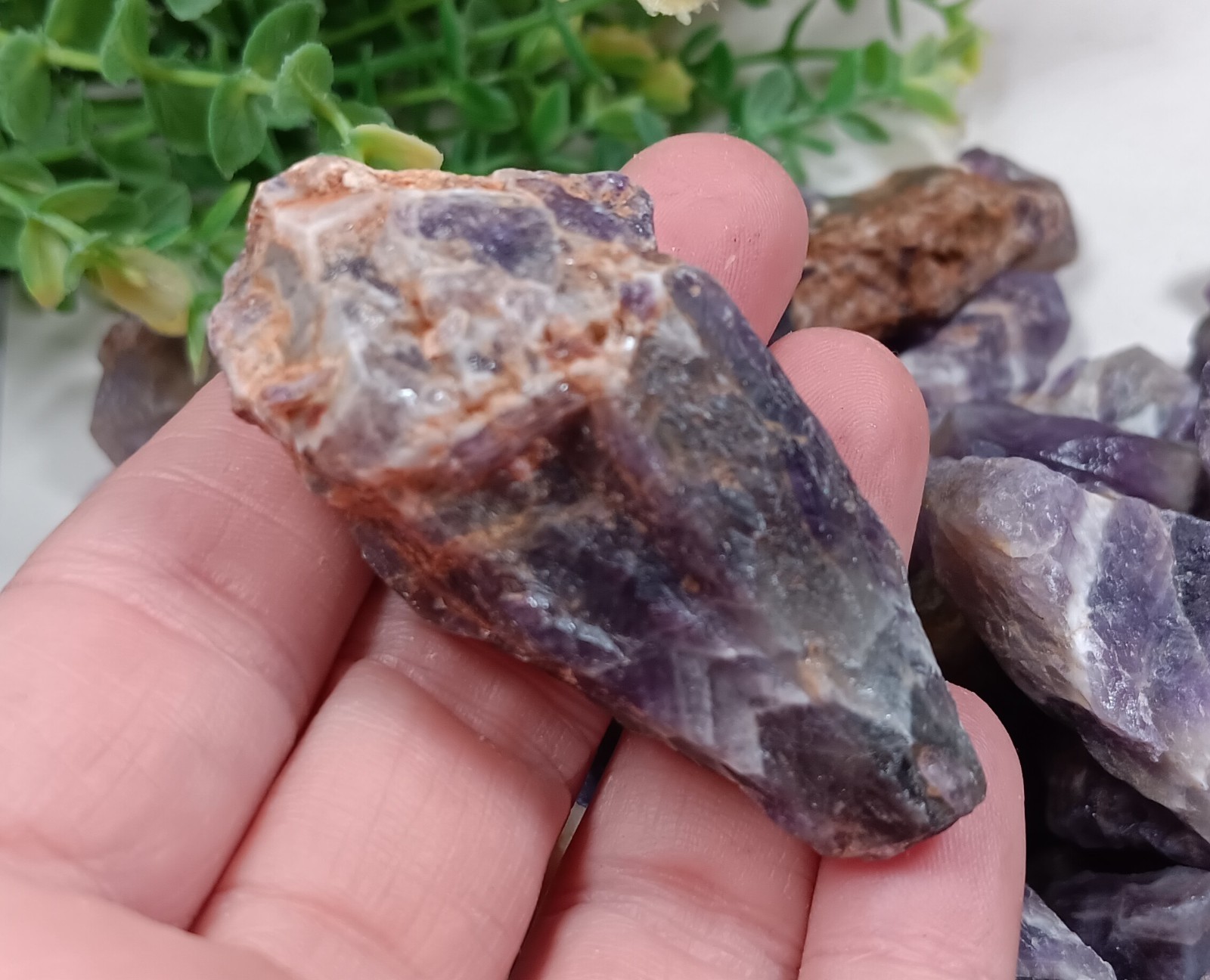 2.5 Pound Lot Amethyst crystal chevron amethyst Zambia all natural Lot 3