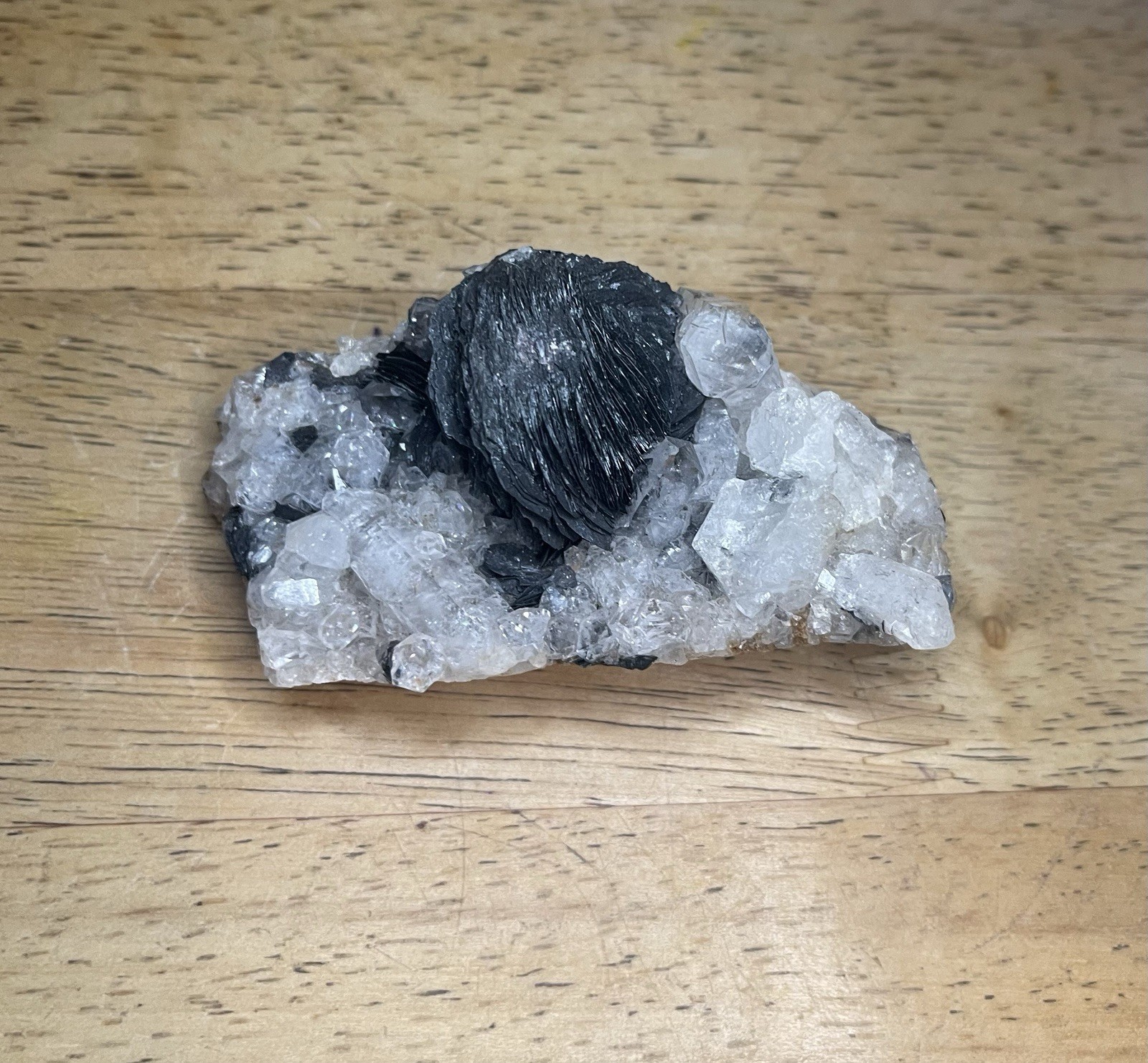Quartz With Hematite Rose
