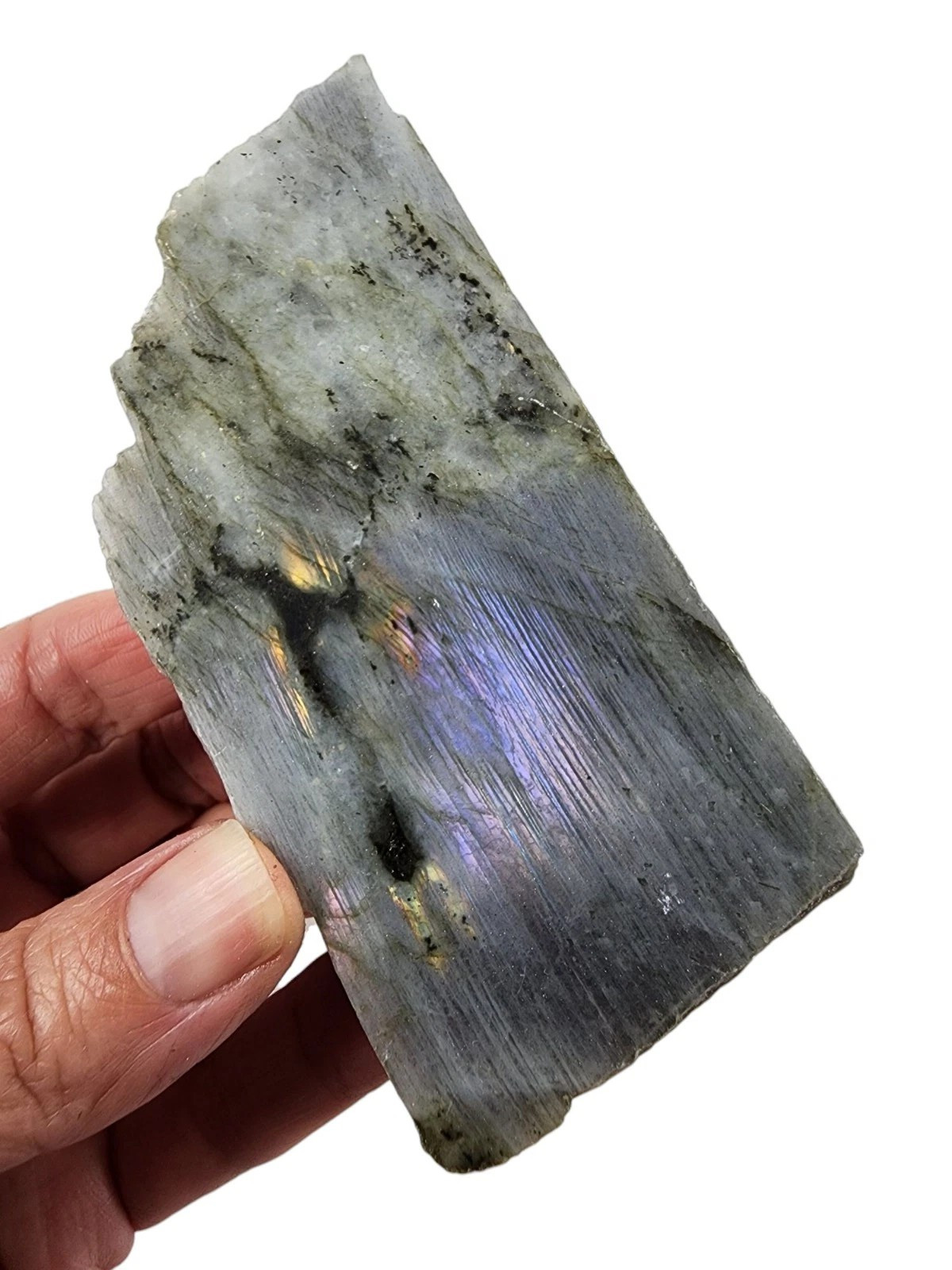 Labradorite Polished Face Madagascar 134.4 grams