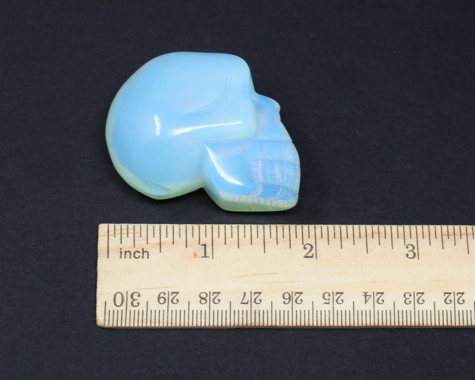 Opalite Crystal Skull, 2″ (Crystal Healing, Stone Statue, Reiki, Opalite Skull)