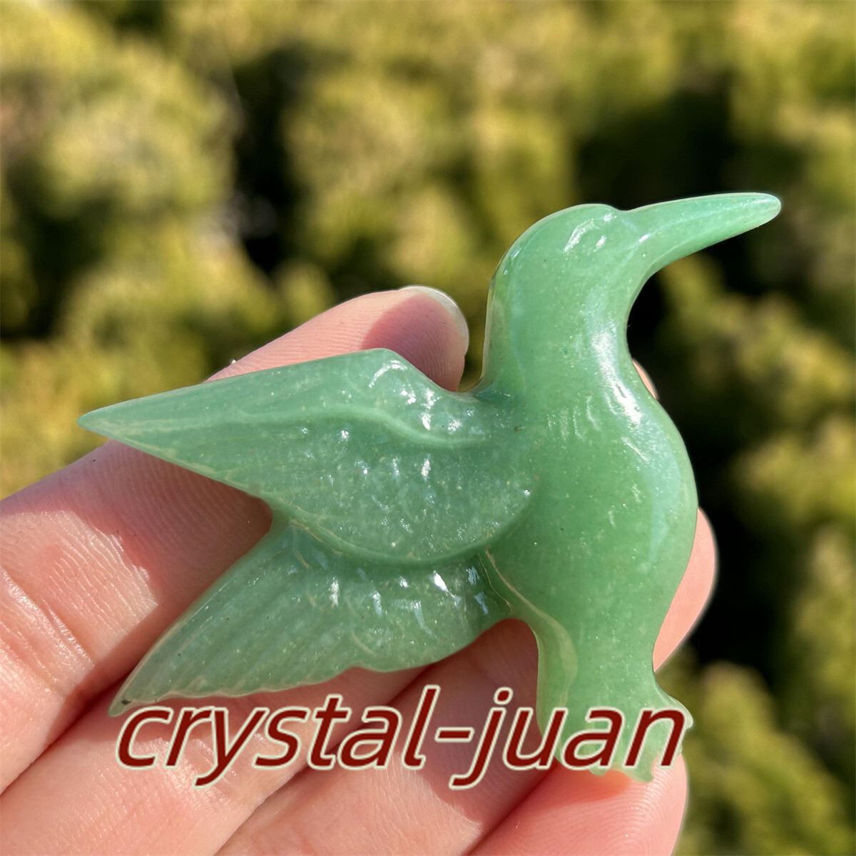 2″+ Natural Aventurine Hummingbird skull Carved Quartz Crystal skull heal