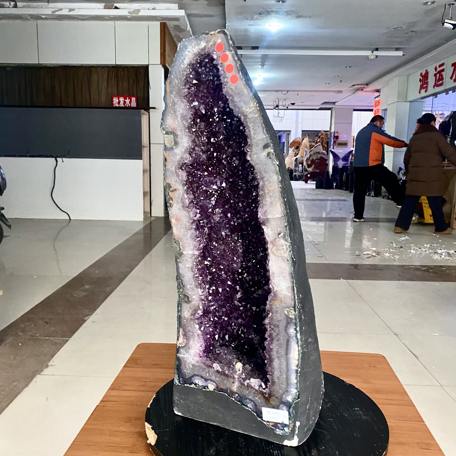 4LB Natural white crystal square pointed column quartz crystal spiritual repair
