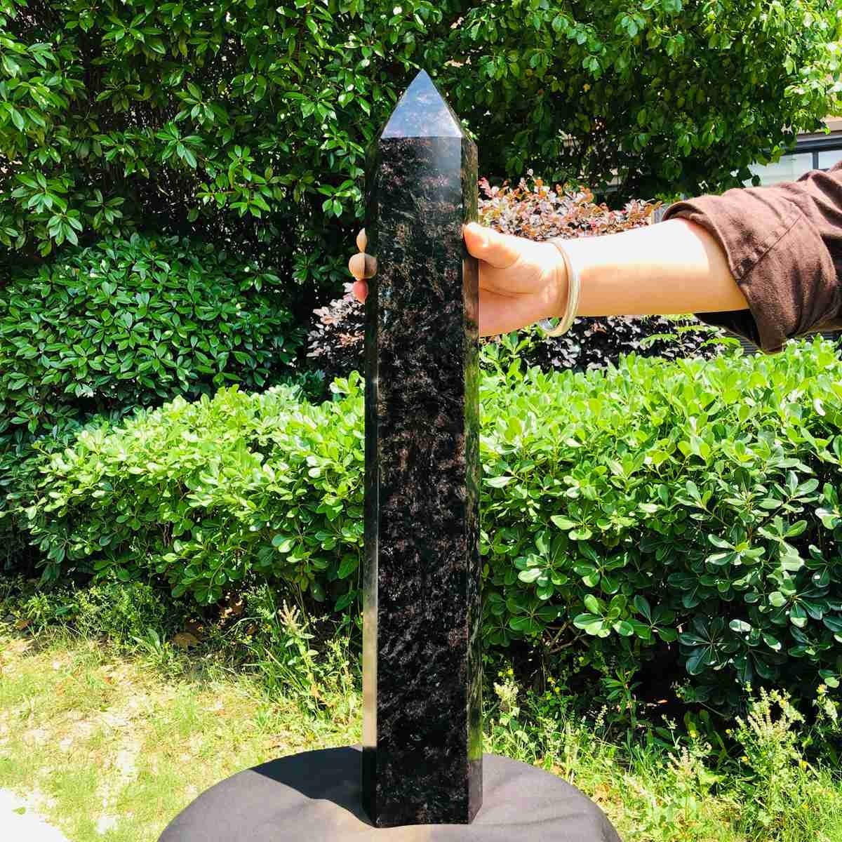16.23LB Natural Fireworks Stone Obelisk Quartz Tower Crystal Wand Point Healing