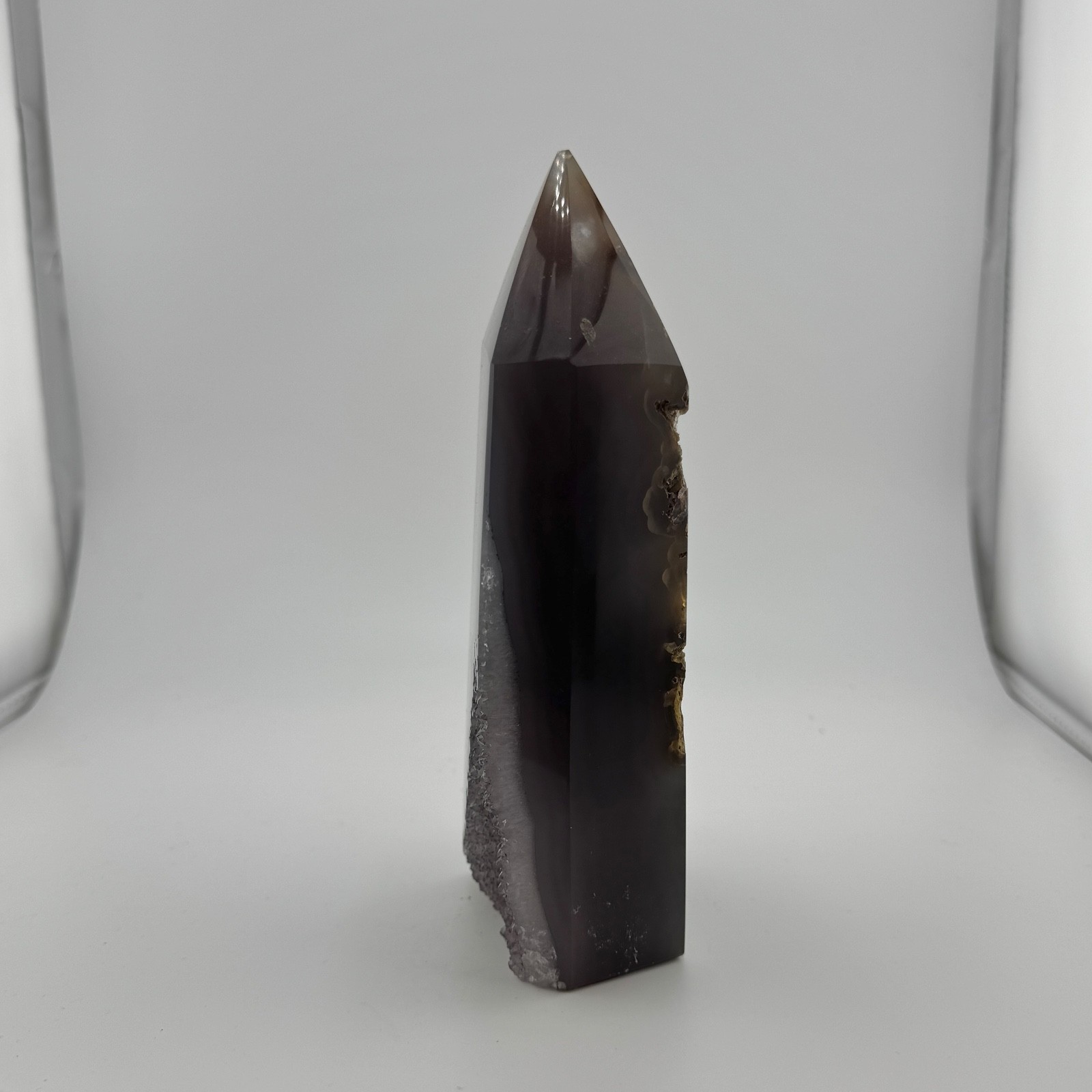 7.0″ Extremely Unique Dendritic Agate Quartz Sugary Druzy Crystal Point