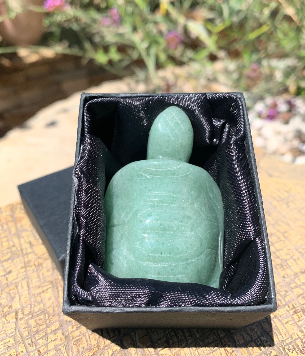 Gemstone Carved Turtle Figurine Crystal Animal Carving Stone Tortoise Figure 3″