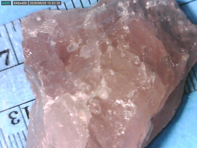 6 ROSE QUARTZ SPECIMENS MIXED COLOR & SIZES LOT FROM UNKNOWN LOCATION LOT #D131