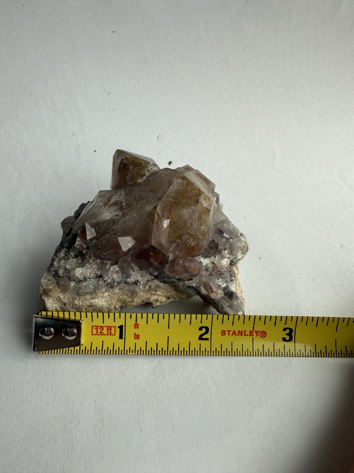 Smoky Amethyst Quartz Crystal Cluster 146g Mineral Specimen Natural Geode Rock