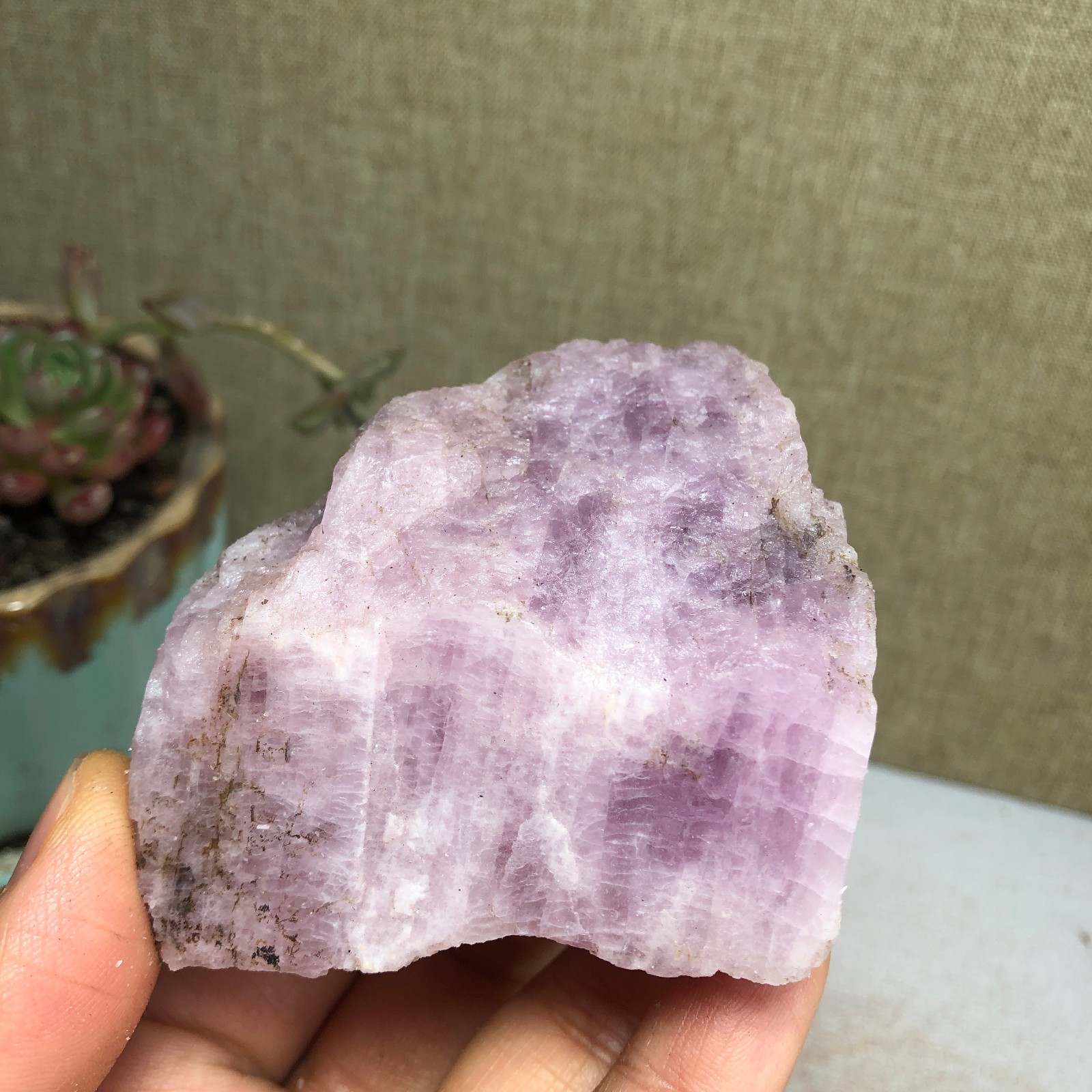 67-58-35mm NATURAL ROUGH KUNZITE PINK SPODUMENE CRYSTALS 200g A3648