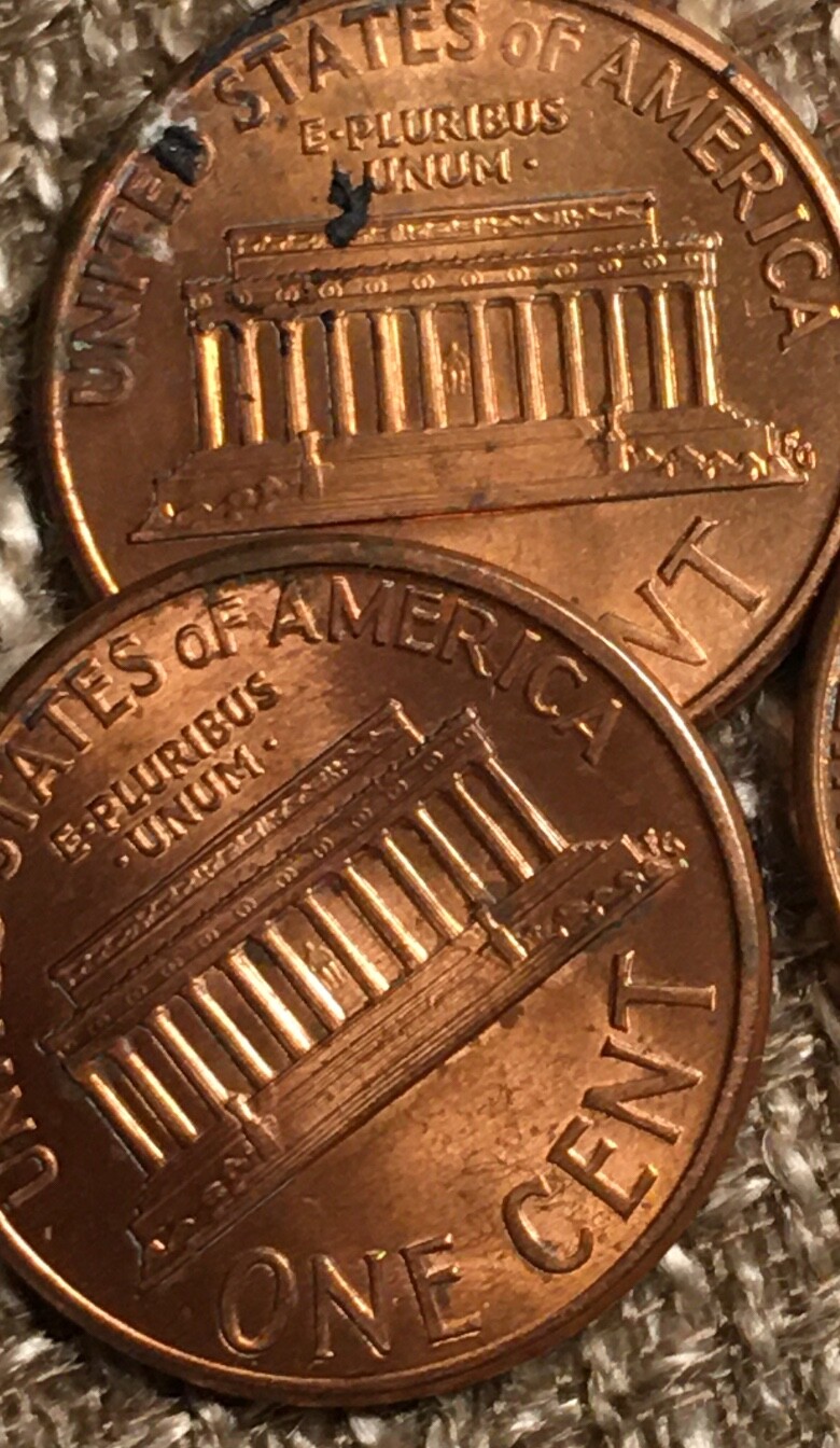 1992 penny close am no mint mark